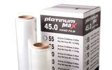 "Film étirable PlatinumMax pour l'enroulement manuel des palettes - 70 - 35,5 cm x 0,109 mm x 450 m / 6,44 kg - Lot de 4 : Une protection supérieure pour vos marchandises"