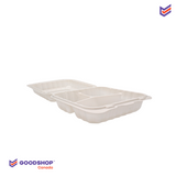Compostable take-out boxes | three white compartments | 150 units