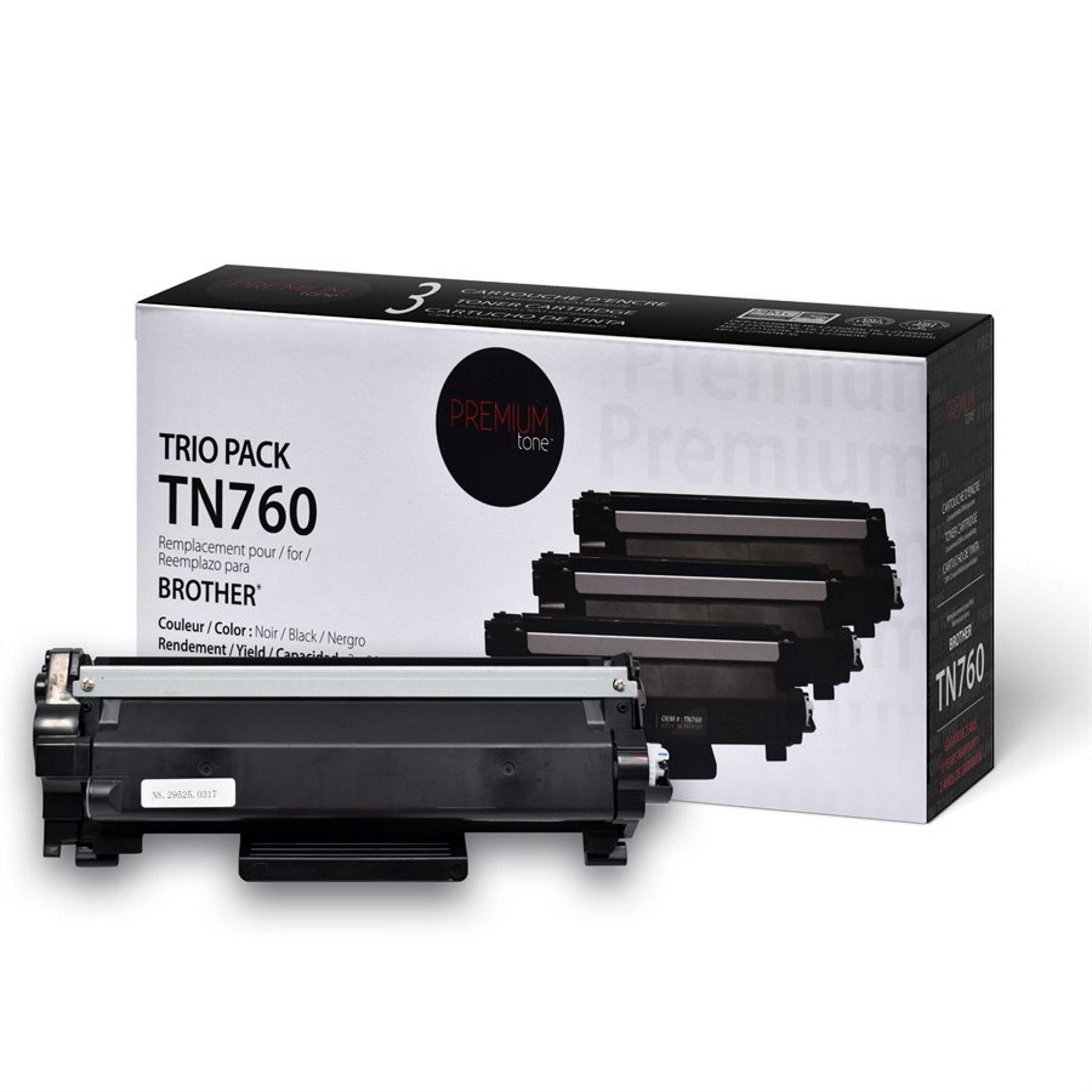 2 Noire Cartouches de toner pour Brother MFC-L2730DW, MFC-L2750DW