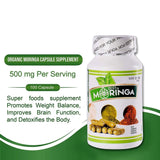 Capsule de Moringa biologique, paquet de 100 - Goodshop Canada