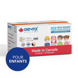 Dent-X Kids ASTM niveau 3 Masque médical, paquet de 50