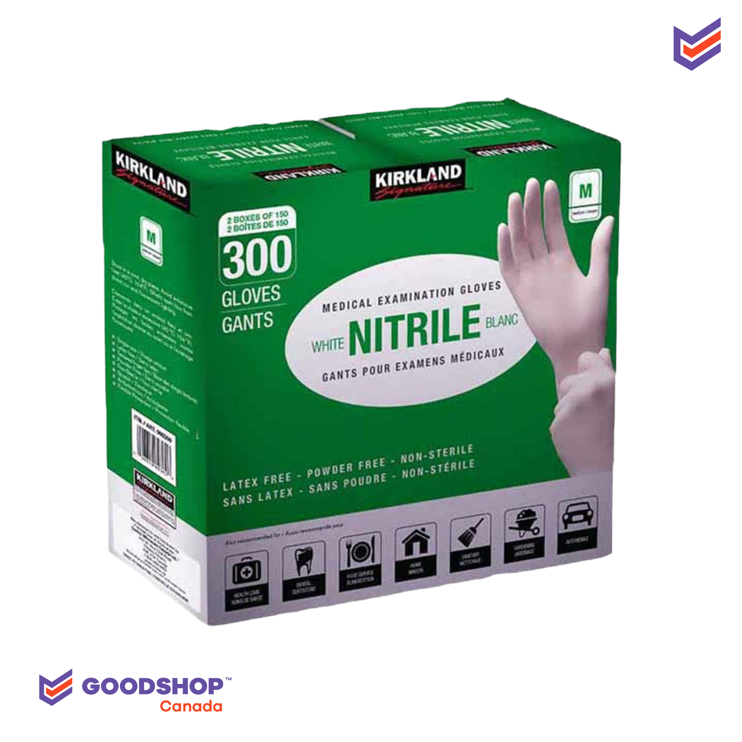Kirkland Signature - Gants en nitrile pour examen médical